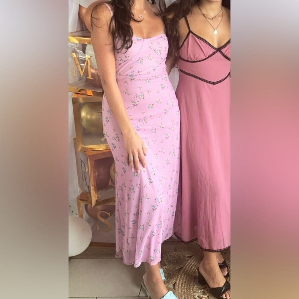 Boohoo Floral Midi Dress
